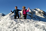 CIMA VACCARO (1985 m) innevata, salita da Parre il 29 genn. 2018